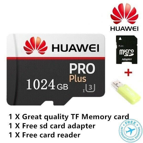 ♥【Readystock】 + FREE Shipping+ COD ♥ 100% Original 4K Huawei Pro Plus 256GB 128GB 64GB 32GB 16GB Class10 Haute Vitesse Carte Micro Sd avec Gratuit