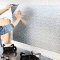 Self Adhesive Vinyl Film Aluminum Foil Stickers - Kitchen Waterproof Anti Greasy Countertop DIY Peel Stick Wallpaper Decal. 