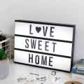 LED letter Light Box A4 Size letters light box Lamp Letters Card Cinema Light box Home Decoration Lamp,-(K.S.). 