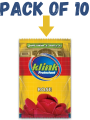 Klink Protectant Luster Polish Rose For Cars Bikes Dashboard Vinyl Rubber Leather Plastic Win Board(pack of 10 Sachet). 