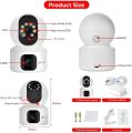 Dual Lens Wifi Camera | 4Mp + 4Mp Camera Wifi Smart Camera - CCTV Wifi  Camera | Home Security Camera - Smart Camera Wifi - CCTV Wifi - Security Camera For Home Wifi - Camera CCTV - Security Camera - Security Camera For Home - 360 Indoor Camera 1080p. 