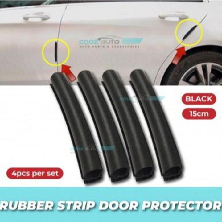 Car Door Guards Rubber Door protector 4pcs Black Daraz.pk