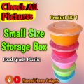 5 pcs Plastic Storage Box - Small Size Box - Plastic Bowl Set. 