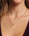 Silver/Golden Simple Single Ring Pendant Necklace/Chocker for Girls/Women. 