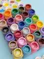Pack Of 30 Metallic Acrylic Paint - Calligraphy - Fabric Paint - Glass Paint - Wood Paint - Canvas Paint - Metal Paint - 35ml Each. 
