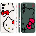 Hello K-Kitty Cat Line Art Phone Case For Samsung S23 S22 S21 S20 FE S11 S11E S10 S10E S9 S8 S30 Ultra Plus 4G 5G Case Fundas. 