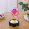 Lifelong Artificial Rose Unique Foil with Acrylic Cover Eternal Flower LED Decorative Foil Rose for Wedding Birthday Party. 