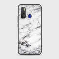 Tecno_ Spark 5 Pro Cover- White Marble Series - HQ Ultra Shine Premium Infinity Glass Soft Silicon Borders Case. 