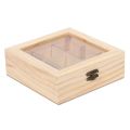 Wooden Tea Bag-2*Tea Box-wood color. 