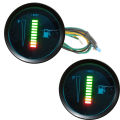 12V/24V Universal 52mm Car Motorcycle Fuel Level Meter Gauge 8 LED Light Display. 
