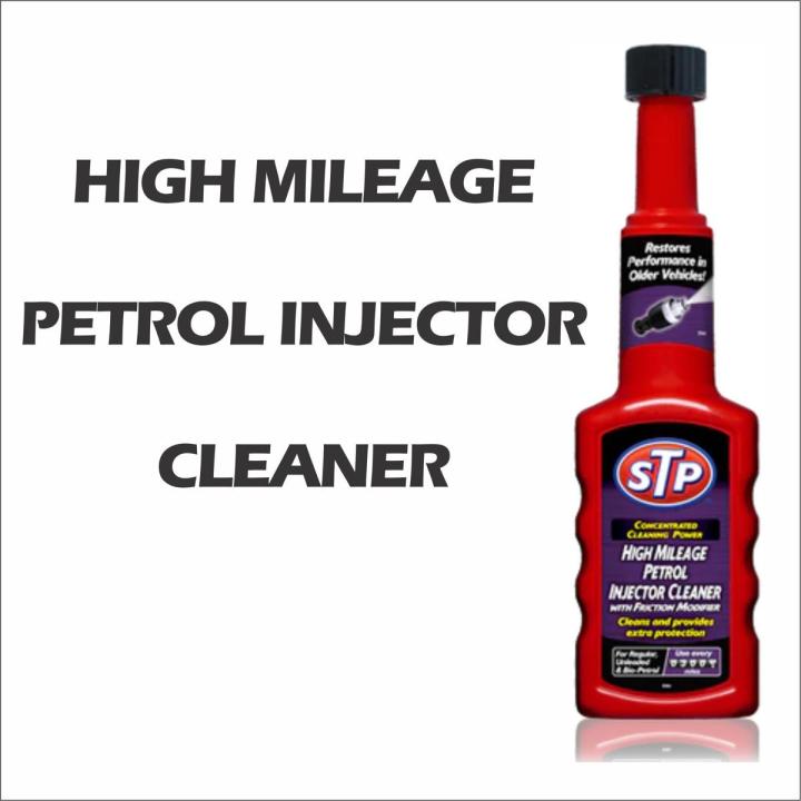 STP High Mileage Petrol Injector Cleaner 200ml | Fuel System Cleaner for Petrol Cars | Improves Mileage, Cleans Injectors, Restores Engine Power & Performance