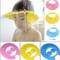 Baby Shower Cap Bath Silicone Waterproof Cap Shampoo Shield Visor Hat Prevent Water Entering Eyes and Ears Suitable for 3 Ages and Above. 