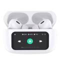 A9 pro Touch Screen Wireless airpods ANC with HD display Gaming mode For pubg And High Sound Qulaity Bass Earbuds Headphones Hedset  ANC Wireless Earbuds With Bluetooth 5.0, LCD Display, Super Bass And Pop-Up Feature. 