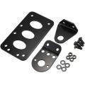 Motorcycle Side Mounted Tail Light Frame License Plate Bracket Metal. 