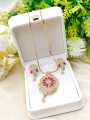 Customized Stylish Zarcon Silver Gold Plated Locket Set Famous Design for Gift Item. 