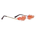 Fashion Fire Flame Sunglasses Rimless Wave Sun Glasses Eyewear Cool Red. 