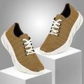 Golden Walk Shoes for Men - Mustard Sneakers, Foot Flexa Premium Shoes with Soft Sole. 