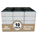 (Pack of 10) WBM Pocket Tissue Paper - (3 Ply) | Super Soft Handkercheif Tissue. 