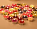 Pack of 6 Romantic Floating Tea Light Luxury Scented Candles Home Decoration. 