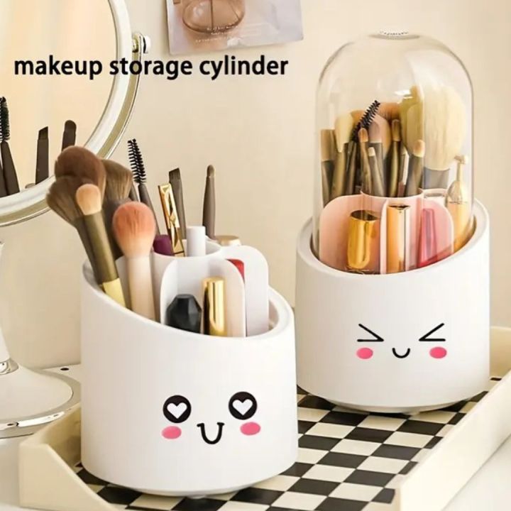Transparent Acrylic Makeup Organizer Stand and Brush Holder Lipstick Organizer Tray Cosmetic Box Makeup Holder Organizer Stand Box With mirror, Cosmetic Storage Box Drawer