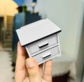 1-12 Scale Bed and Mattress Structure with 2 side tables 2 Lapms for doll house furniture set. 
