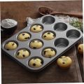 4,6,12 Cupcake Baking Tray Non-Stick Masterclass Heavy Duty 4, 6,12 Hole Cupcake Baking Tray Tin Pan with Double Layer Non-Stick Coating Cups Muffin Pan Set Bakeware Non-Stick tray. 