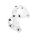 Motorcycle Helmet Bubble Visor With Bracket 3 Buttons Helmets Uv Protection Shield High Strength Motorbike Helmets Accessories. 