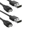 2X Replacement USB Data Sync Charging Cable Wire for 5/5S/5X/Forerunner 935/Quatix 5, BLACK. 