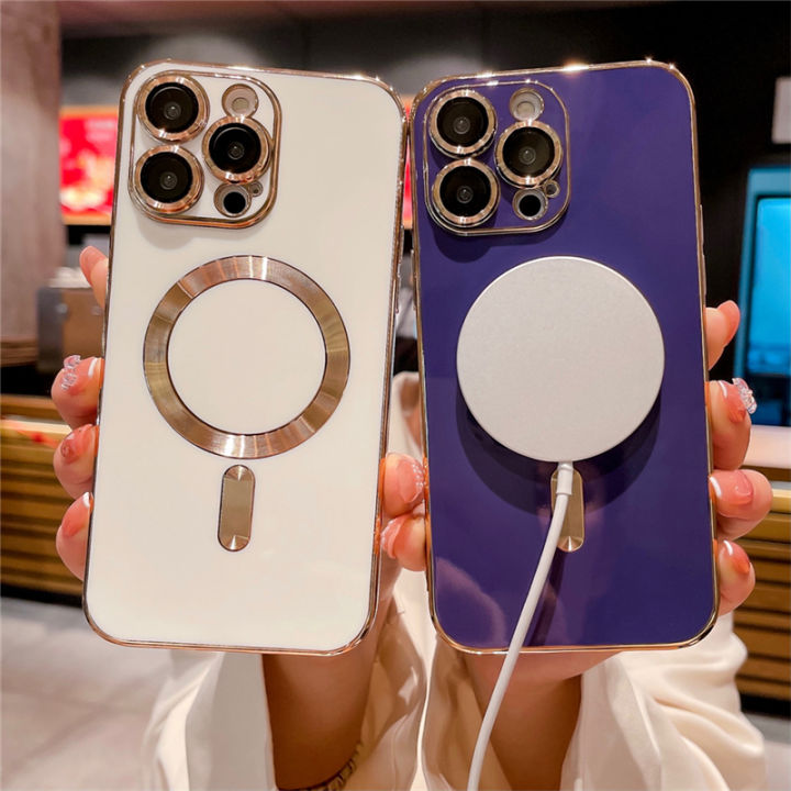 For%20iPhone%2015%20Pro%20Max%20Luxury%20Magsafe%20Magnetic%20Square%20Plating%20Frame%20Phone%20Case%20For%20iPhone%2011%2012%2013%2014%20Plus%20Lens%20Protective%20Cover%20-%20Image%203