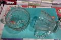 6 Pcs Transparent Glass Mugs Tea Cups Random Designs. 