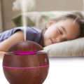 Air Humidifier Wood Grain Aroma Fragrance Diffuser Essential Oil Humidifier For Car Humidifiers Purifiers Smart Aromatherapy Machine Portable Air Humidifier For Room Fragrance USB Desktop Mist Maker Sprayer Humidifier For Home Office.. 