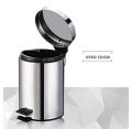 Bathroom toilet 12L stainless steel garbage bin Mini dustbin small kitchen trash can eco-friendly waste bin. 