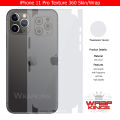 For Iphone 11 Pro Skin/Wrap 360 Protection Sheet/ Carbon fiber/ Matte/ Transparent/ Lamination Back And Sides Included Camera Skin. 