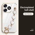VRQR Love Bracelet case for infinix Itel S23 + Plus Back Cover Luxury Electroplating Case infinix Smart 8 X6525 itel A70 A665L. 