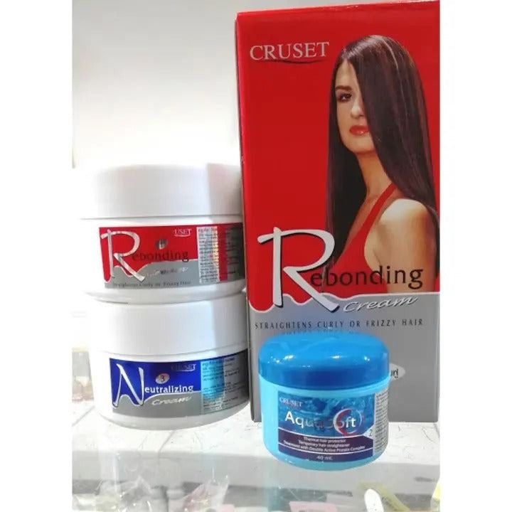 Cruset Rebonding Hair Straightening Cream Curly & Frizz Hair