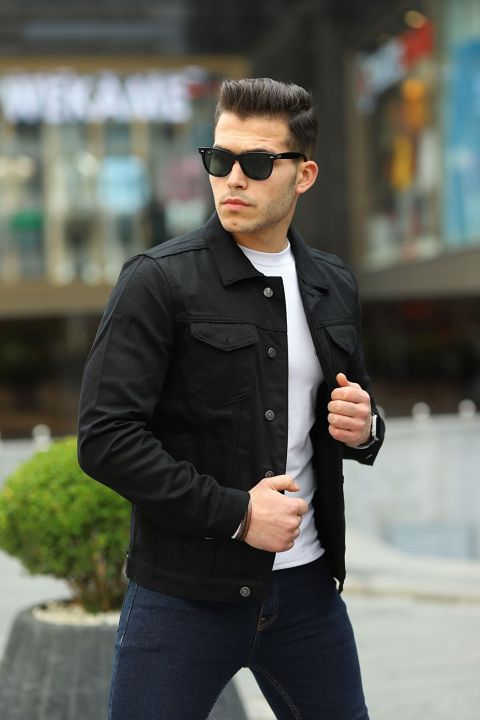 Mens%20Black%20Denim%20Jacket%20TAG%20ONE%20-%20Image%204