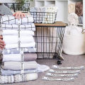 Homes Bed Sheet Organizer and Storage Elastic Label Bands Organizers for Linen Closet for Foldable Bedsheet, Pillow Case, Duvet. 