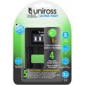 Uniross Original ULTRA FAST 1 Hr LCD CHARGER FOR AA / AAA Cell Batteries. 