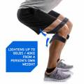 Power Knee Joint Support Pads - Breathable Non-Slip Power Lift Knee Stabilizer Boosters Pads - Pair of 2 - Black. 