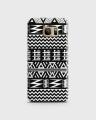S7 edge Case Cover 3d Hard- Samsung  Black & White Ptint - 1cover2457. 