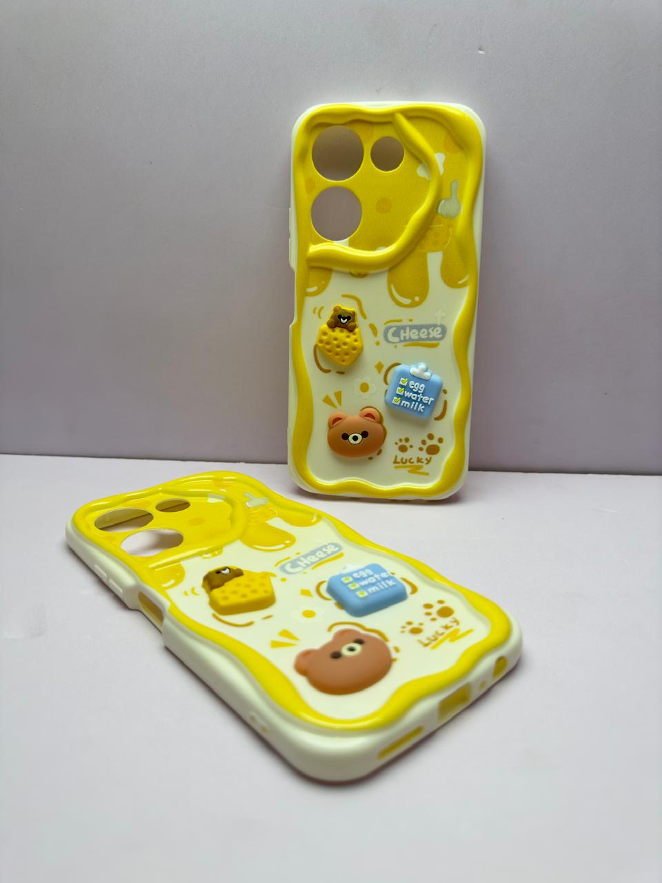 Lahore Mobile Case for Tecno Camon 20 / Camon 20 Pro Back Cover Colorful Wavy Phone Cases - Luxerey Back Cover - Creative Lovely 3D Doll -Girls Back Cover 4