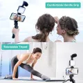 Vloging Video Making AY49 for Smartphone and Camera Vlogging Video Making Kit RGB Studio Kits Video Recording Photography Suit with Microphone LED Fill Light Mini Tripod Kit With Remote. 