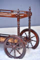 Maharaj Hand Carved Tea Trolley-Premium Sheesham Wooden Storage Trolley With Wheels Spices Rack, Coffee, Serving, Table,Tea Cart Trolley bar Cart for Home Kitchen Hotel Standard Size Natural Teak Modern Style-Customize. 