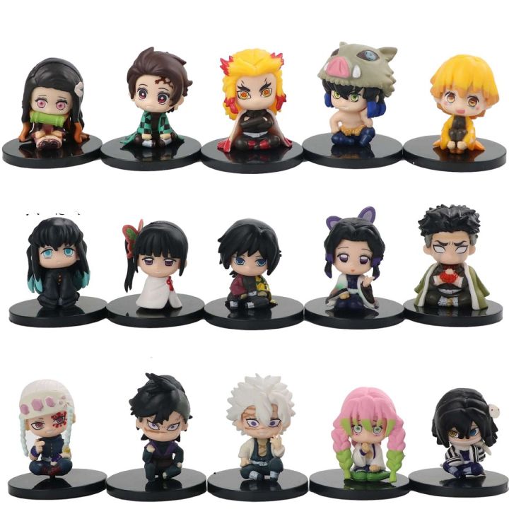 Shadow Model Toy Action Figure Electric suke Z inocuidouzicm Tan Ghost Doll 4-5 Demon Killer Sitting 5 Pieces/Set Q Version Nenizu Person