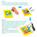 Puffy Pens Set - 6 Neon Colors Popcorn Pen with 3D Ink Heat and Then Watch Art Grow Fun Easy to Use. 