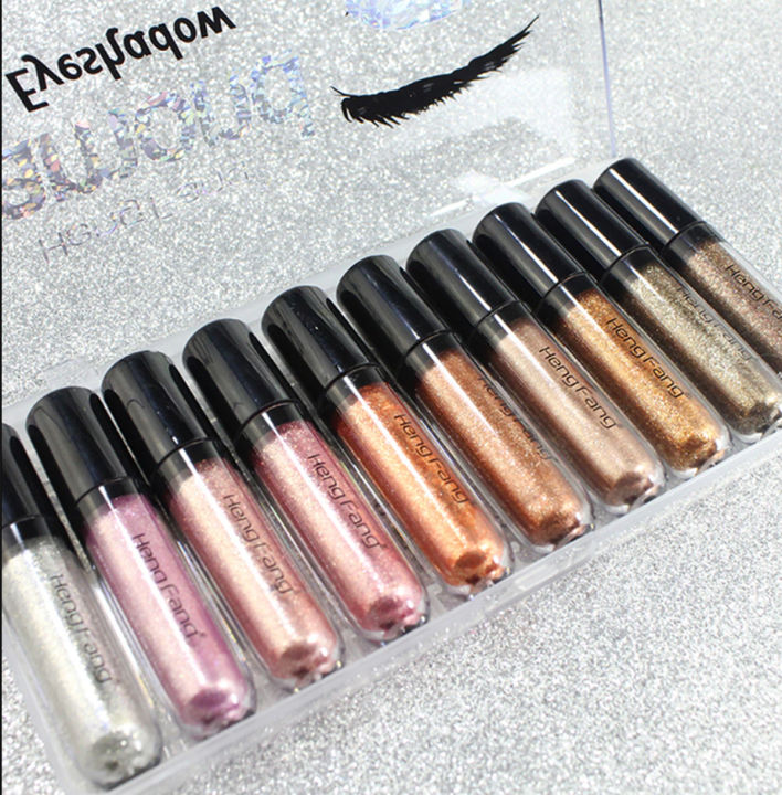 HENG%20FANG%2010%20Pcs%20Liquid%20Diamond%20Glitter%20Eyeshadows%20Waterproof%20Of%20Set%20-%20Image%205