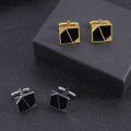 Cufflinks for Men | Golden Black Decent Cufflinks. 