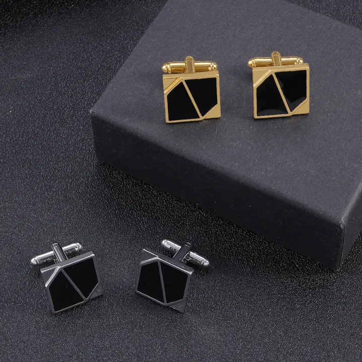 Cufflinks%20for%20Men%20%7C%20Golden%20Black%20Decent%20Cufflinks%20-%20Image%208
