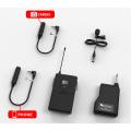 FIFINE 20-Channel UHF Wireless Lavalier Lapel Microphone System with Bodypack Transmitter, Mini XLR Female Mic and Portable Receiver, Quarter Inch Output. Perfect for Live Performance-K037. 