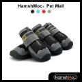 HamshMoc Dog Boots Breathable Dog Shoes Dog Booties with Reflective Straps Rugged Anti-Slip Sole Skid-Proof for Outdoor Running Hiking. 